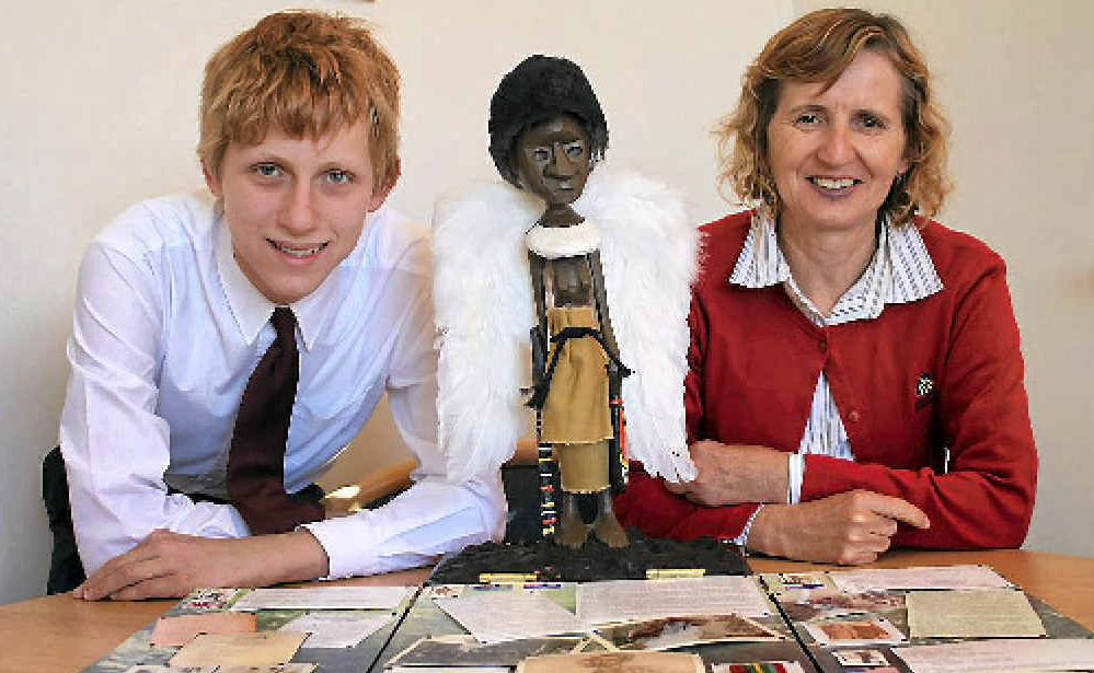 Acting principal Janelle Robb is proud of Year 9 student Dylan Treasure’s entry in the National History Challenge. Acting principal Janelle Robb is proud of Year 9 student Dylan Treasure’s entry in the National History Challenge.